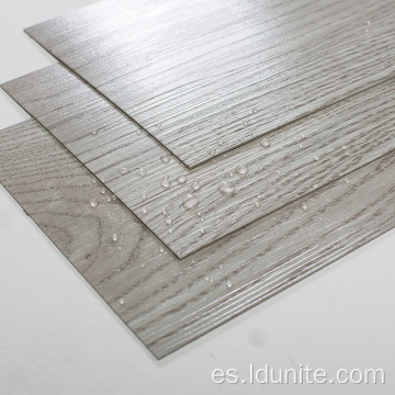 Tablón de pvc de azulejo de grano de madera impermeable / pisos de plástico